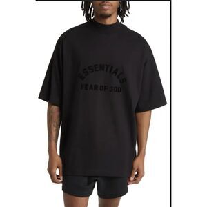 Fear Of God Essentials T- Shirt - M( Over sized) Jet Black